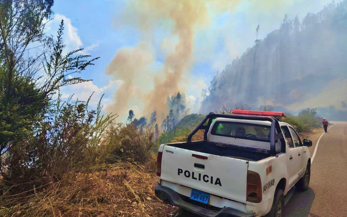 SOFOCAN INCENDIO FORESTAL EN CACHORA TRAS TRES DÍAS DE ARDUAS LABORES CONJUNTAS